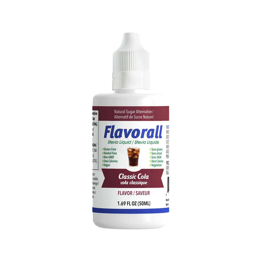Flavorall Classic Cola Sugar Free Sweetener liquid drops bottle for sugar free sweetener fans, 50 ml.